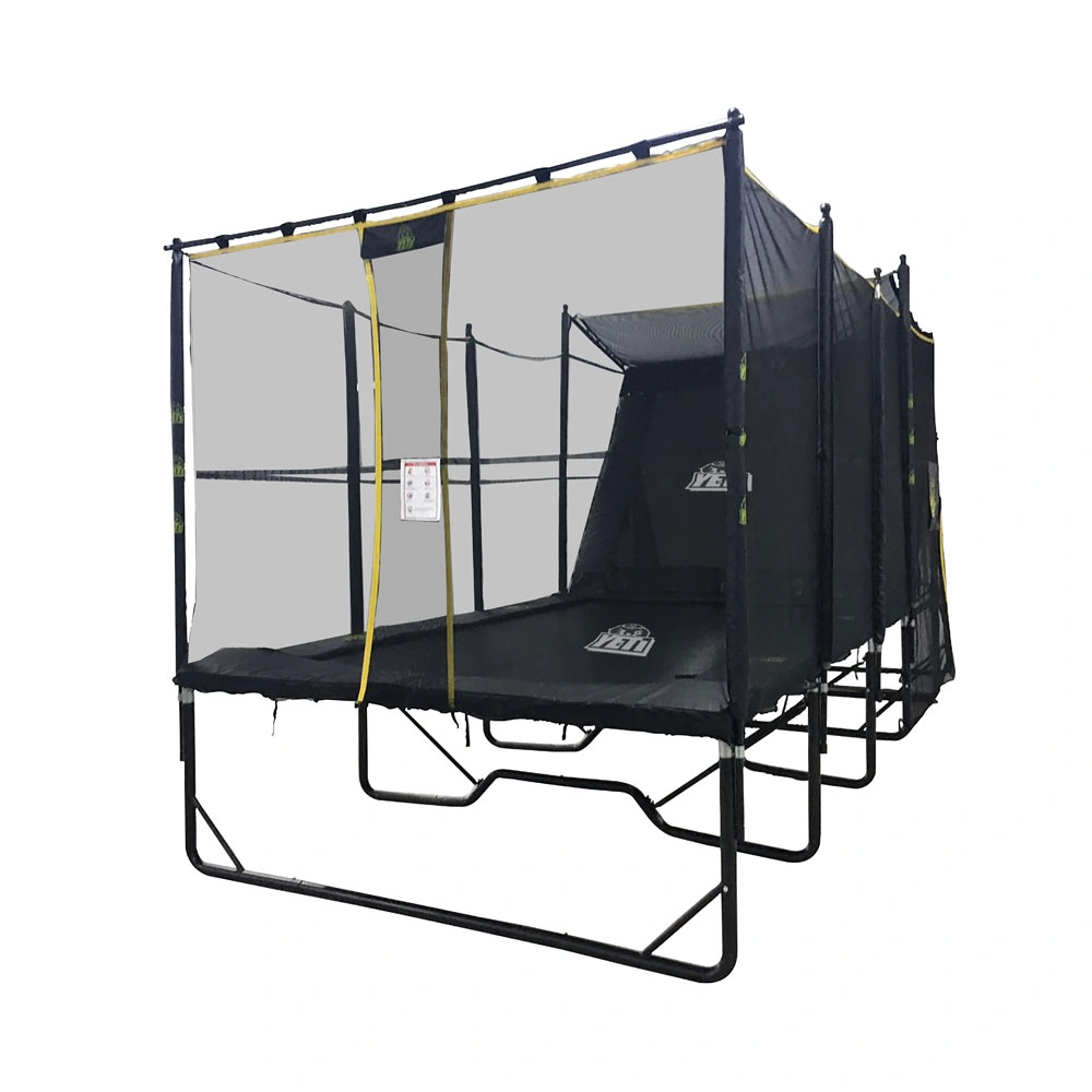 rectangle safe high bounce trampoline. easy to set up